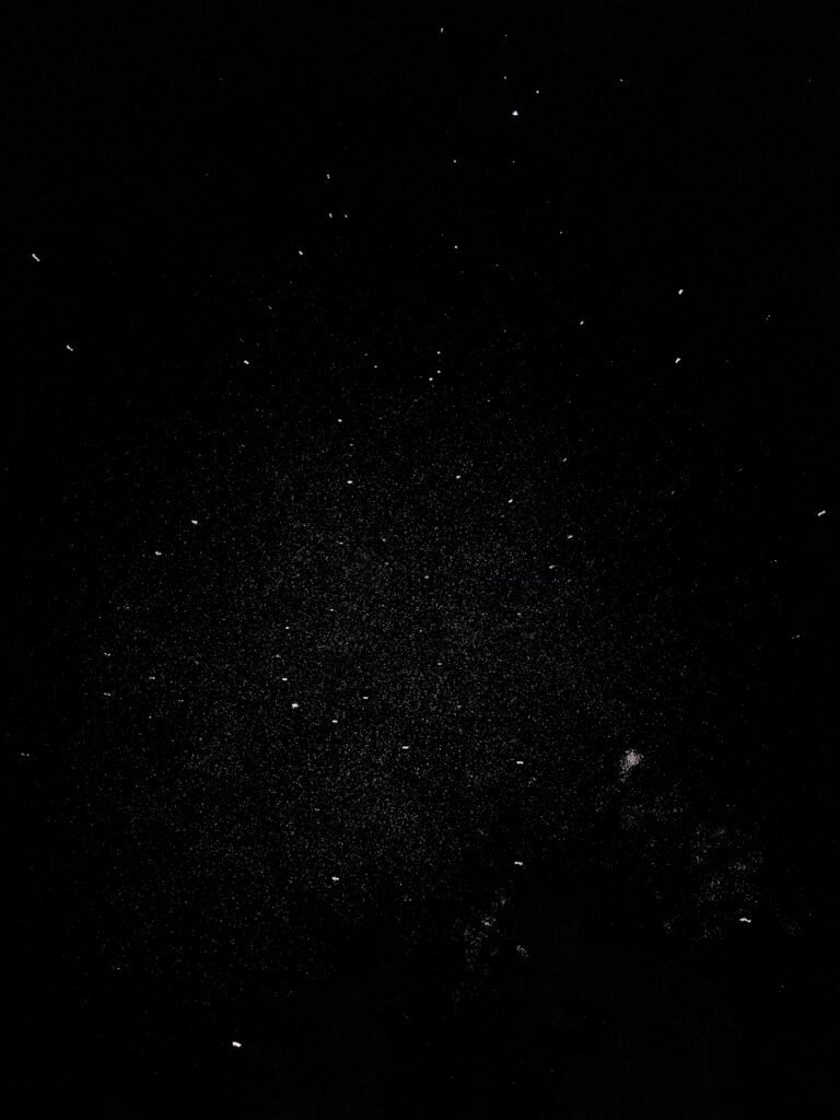 Stars scattered across the night sky, representing points in a vector space