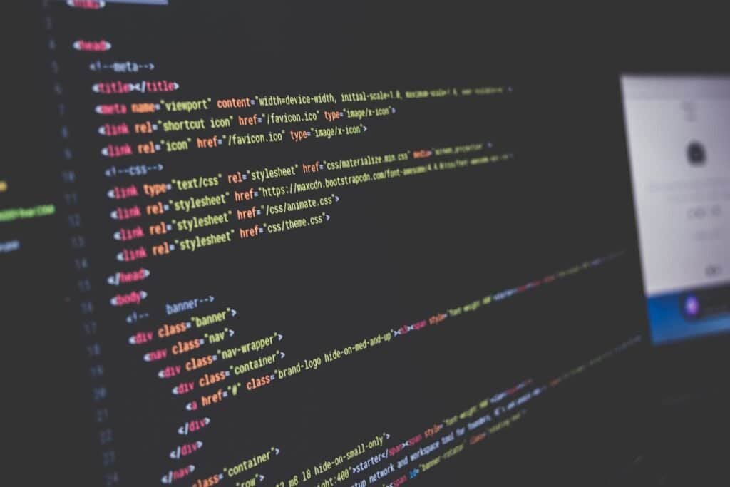 Code on a screen representing legacy code refactoring