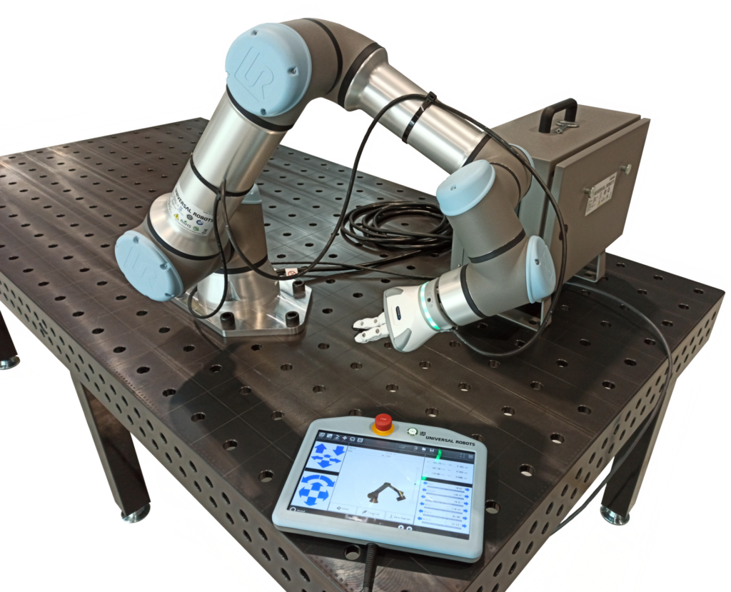 Industrial robot arm, representing an automated workflow for logging AI API costs