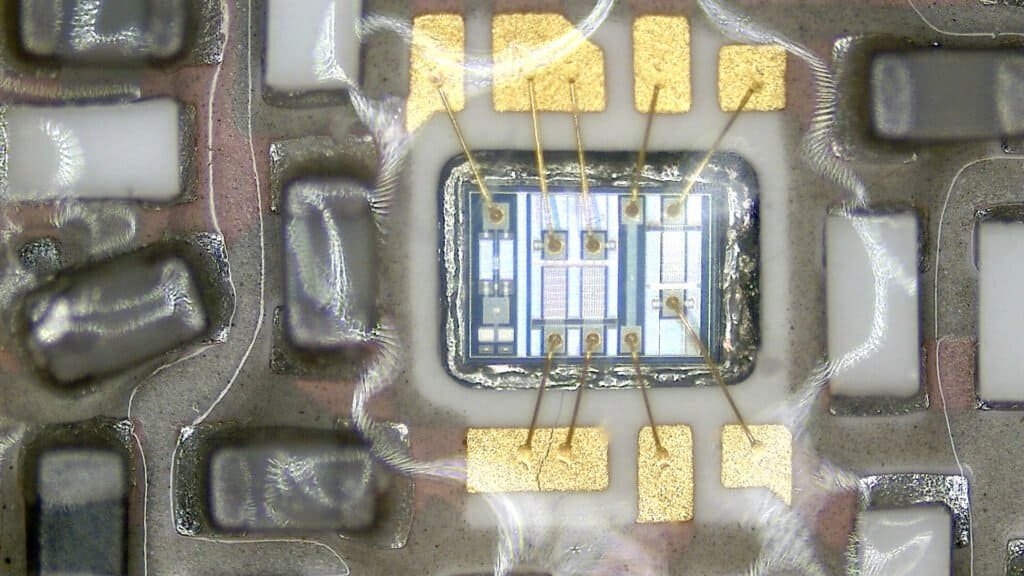 Compact circuit board, representing the smaller footprint of small language models